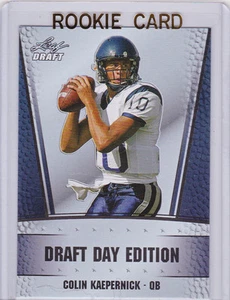Colin Kaepernick RC $$ Insert RARE ROOKIE CARD Leaf FOOTBALL Draft Day LE! - Picture 1 of 1