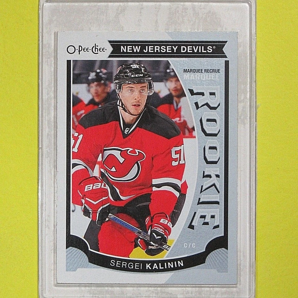 SERGEI KALININ   2015-16  ROOKIE  " OPC UPDATE MARQUEE "  #U28   NJ Devils - Image 1 of 1