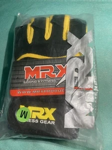 Men Weightlifting Gloves With Wrist Wrap Weight/Gym/Training/Fitness MRX -Medium - Picture 1 of 3