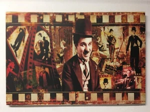 quadro stampa su tela CHARLIE CHAPLIN 60 X 90 - Imagen 1 de 3