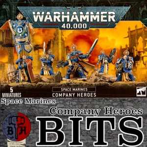Warhammer 40k Space Marines Company Heroes BITS multi-listing upgrades - Picture 1 of 67