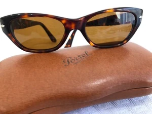 Persol 80's vintage women's rectangular tort sunglasses, flex tpl . Glass Lenses - Picture 1 of 7