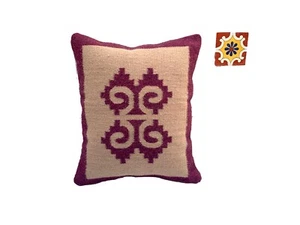 Tapestry Geometric Pillow Case Cover Rustic Western Style Hand Woven Rug Pillow - Picture 1 of 11