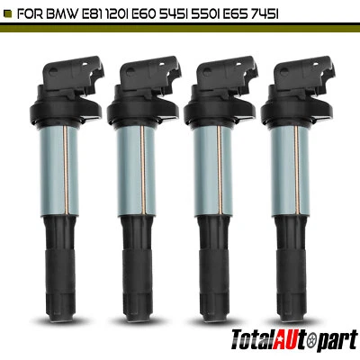 Новые катушки зажигания 4x для BMW 120i 320i 428i 550i X1 Mini Cooper Morgan 3 контакта - Изображение 1 из 4