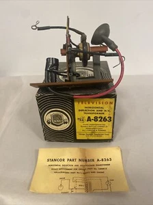 VINTAGE STANCOR FERNSEHTEIL HORIZONTAL Ablenkung HV TRAFO A-8263 NOS - Bild 1 von 7