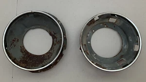 Vtg. '74 OEM VW Super Beetle Hella Ring Bucket Headlight Retainer Assemble Parts - Picture 1 of 12