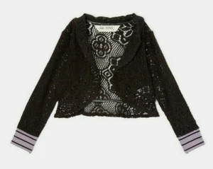 Jak & Peppar by Mustard Pie NWT Girls Sizes 6 & 14 Black Lace Sweater Jacket - Picture 1 of 1