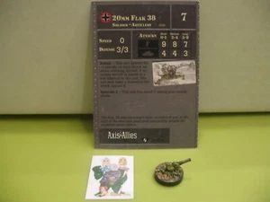 =Axis & Allies Miniatures CIELOS DISPUTADOS 20mm Flak 38 con tarjeta 26/45= - Imagen 1 de 1