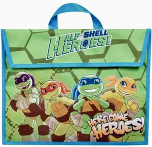 Borsa libro scuola adolescente mutante tartarughe ninja borsa mezza conchiglia eroi Nickelodeon - Foto 1 di 5