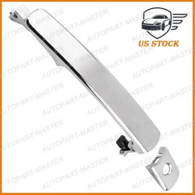 Chrome Left Driver Outside Chrome Door Handle For Nissan Rogue 2010-2015 Models Foto 1 de 4