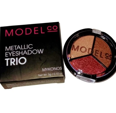 MODEL CO Metallic Eyeshadow Trio in Mykonos Full Size 3g / .10 oz,NIB.  - Image 1 of 4