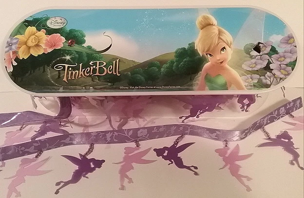 Campanilla Púrpura Hada Silueta Semilla Perla Cuelga Cinta Borde NUEVO Carrete 12 Yardas Foto 1 de 1