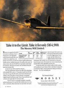 Mooney MSE 1994 Limited Aircraft Ad 2/4/2025i - Imagen 1 de 1