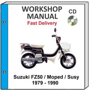 SUZUKI FZ50 1979 1978 1979 1980 1981 1982 1983 SERVICE REPAIR SHOP MANUAL ON CD - Picture 1 of 1