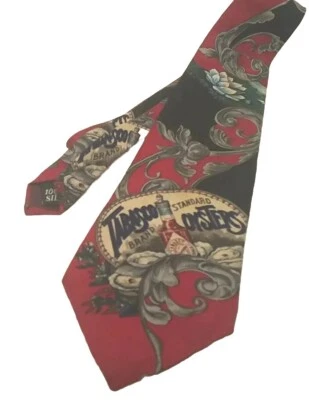Tabasco Brand Standard Oysters Tie, 100% Silk Floral - Image 1 of 2