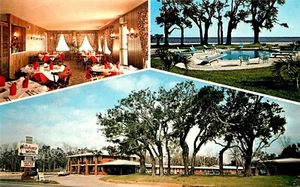 SAHARA MOTEL, GULFPORT, MISSISSIPPI, VINTAGE POSTKARTE - Bild 1 von 2