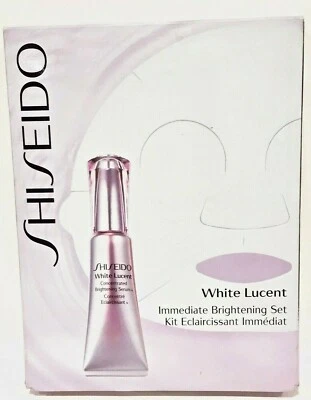 Shiseido White Lucent Immediate Brightening Set (Serum 15ml + Mask 3 Sheets) NIB - Image 1 of 4