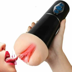 Automatic Sucking Licking Oral Sex Toy for Men Blow Job Stroker Masturbators - Picture 1 of 6