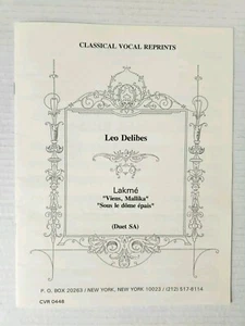 Partituras vintage piano dúo vocal Leo Delibes Lakmé letras francesas inglesas - Imagen 1 de 3