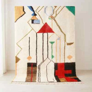MOROCCAN RUG , Handmade Wool Rug, Beni Ourain Rug, Moroccan Berber Rug - Picture 1 of 4