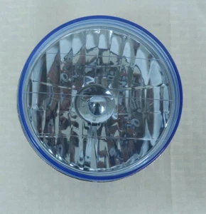 5 3/4" Diamond Cut Blue Glass lens headlight Sealed Beam Conversion kit A1 - Picture 1 of 2