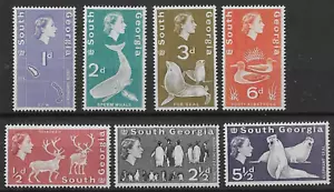 South Georgia 1963 Pictorials Part Set Mint (7v) - Picture 1 of 1