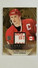 2015 Leaf In The Game Superlative Steve Yzerman Jersey Tag Card  #ed 1 / 5