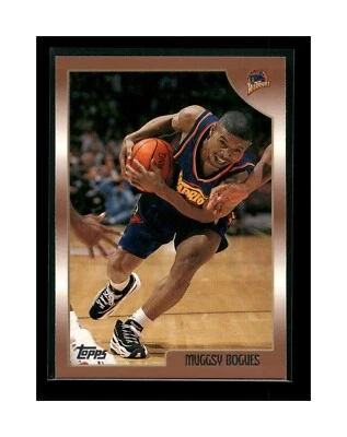 Tarjeta de baloncesto 1998-99 Topps Golden State Warriors #198 Muggsy Bogues Foto 1 de 2