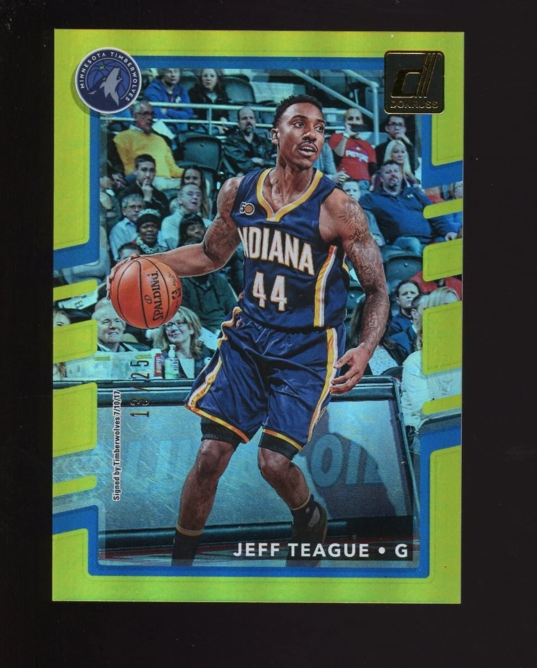 Donruss Jeff Teague Gold Holofoil #90 13/25 2017-18 Foto 1 de 1