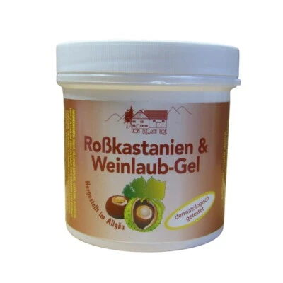 STOLZ GMBH 6 x Rosskastanien und Weinlaub Gel v. Pullach Hof Creme Balsam Lotion Hautpflege