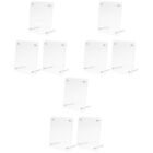  9 Pcs Glass Crystal Photo Frame Acrylic Easel Stands Bedroom Decore