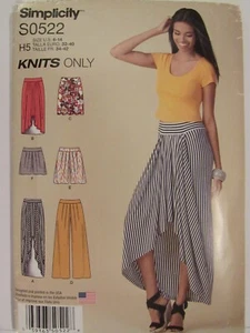 OOP SIMPLICITY 1429 Misses Skirts in 3 lengths Pants & Shorts PATTERN 16-24 UC - Picture 1 of 3