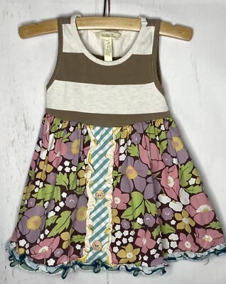Matilda Jane Once Upon A Time Perchance to Dream Dress size 2 girls brown floral - Image 1 of 4