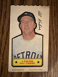 1968 TOPPS ACTION ALL STAR STICKERS #6 AL KALINE HOF TIGERS