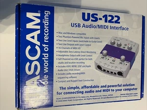 Tascam US-122 USB Audio/Midi Interface -open Box New - Picture 1 of 5