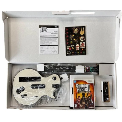 GUITAR HERO III 3 Nintendo Wii Legends Of Rock Bundle Game/Controller in Box EUC - Image 1 of 4