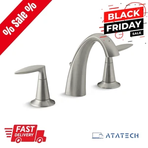 KOHLER Bathroom Faucet Alteo 2-Handle Brushed Nickel K-45102-4-BN (BRAND NEW) - Picture 1 of 7