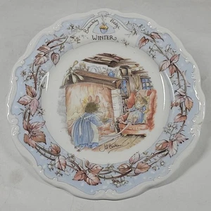 Royal Doulton 1983, Brambly Hedge, plato de té de invierno de Jill Barklem England 6"" - Imagen 1 de 3