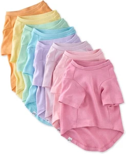 Toby II - The Perfect Tee, 8 Pack Short Sleeve Pet T-Shirt 100% Organic Cotto... - Picture 1 of 5