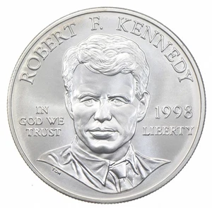 1998-S Unc Robert F Kennedy Commemorative Silver Dollar $1 *5446 - Picture 1 of 3