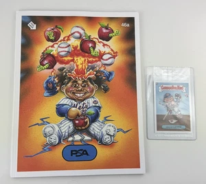 Tarjeta promocional PSA Magazine Juan Soto 46a & Garbage Pail Kids GPK Leg Up Lenny 2025 - Imagen 1 de 6