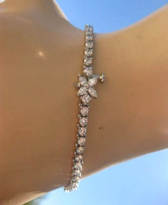 TIFFANY & CO. VICTORIA 3.08CTW DIAMOND PLATINUM PT950 TENNIS LINE BRACELET - Image 1 of 4