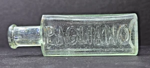 Antica bottiglia medicina EMB 1890 4" Girolamo Pagliano sciroppo depurativo Italia - Foto 1 di 16