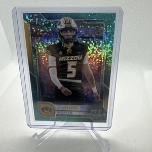 2025 Bowman University Chrome 1st Matt Zollers Aqua MD Refractor #/325 Missouri - Picture 1 of 3