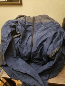Frogg Toggs Ropa Exterior Chaqueta de Lluvia Pequeña Mediana Azul Gris Golf Camping Capucha Cremallera - Imagen 1 de 6