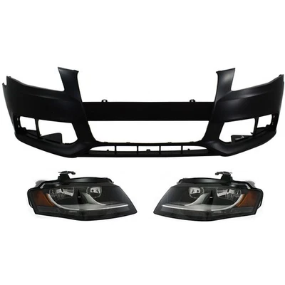 Kit de faros para Audi A4 LH RH 09-12 A4 Quattro 2009-2012 lente transparente halógeno Foto 1 de 4