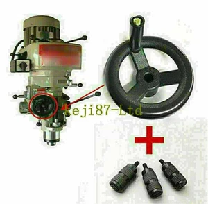 Bridgeport Milling Machine Fine Feed Plastic Hand Wheel + 3pcs Feed Reverse Knob - Picture 1 of 8