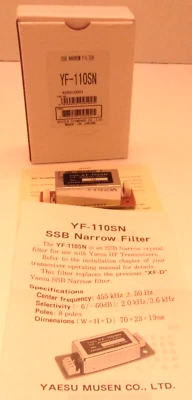 Yaesu YF-110SN 2kHz SSB Narrow Plug-In Filter for Ham Radio Transceivers   NEW - Image 1 of 3
