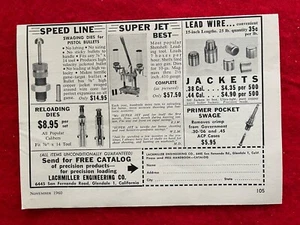 Vintage 1960 Print Ad Lachmiller Engineering Super Jet Shotshell Reloader Ad - Picture 1 of 7