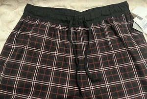 Rainforest Pajama Pant Men Black/burg Elastic Waist Drawstring Super Soft Size M - Picture 1 of 5